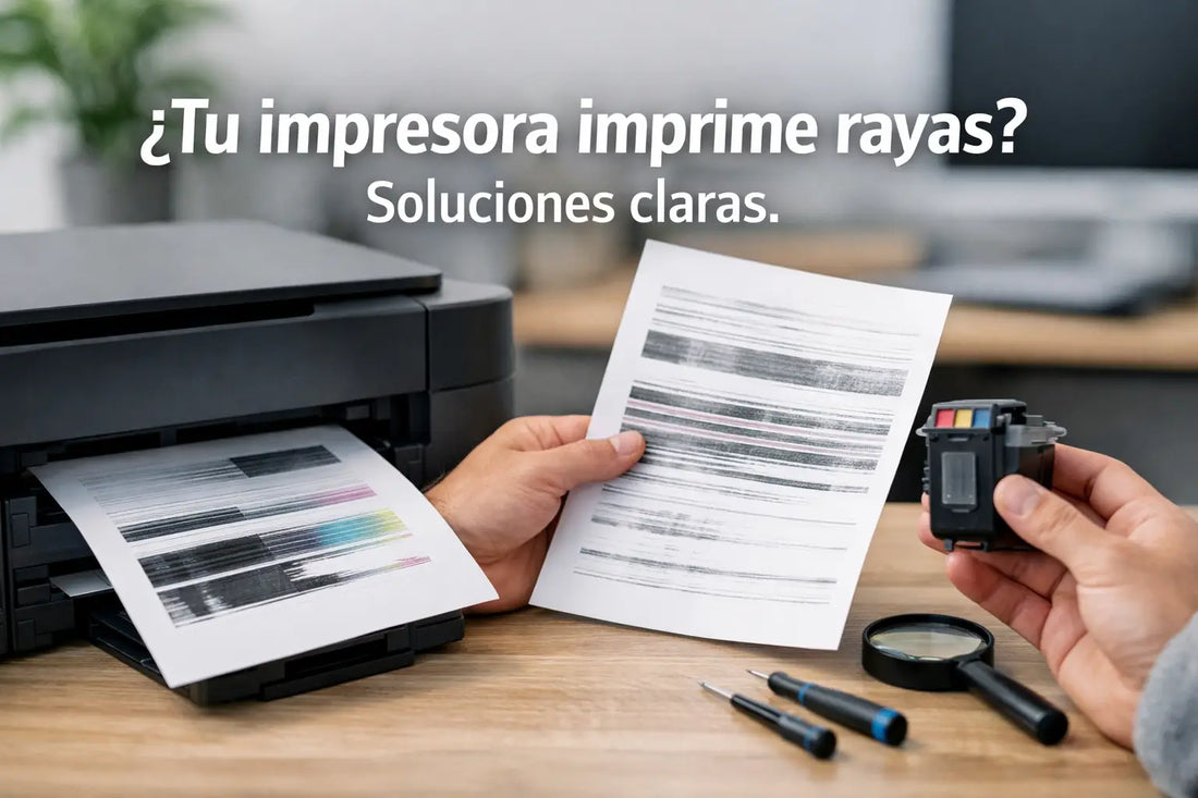 ¿Tu impresora imprime rayas? Soluciones claras