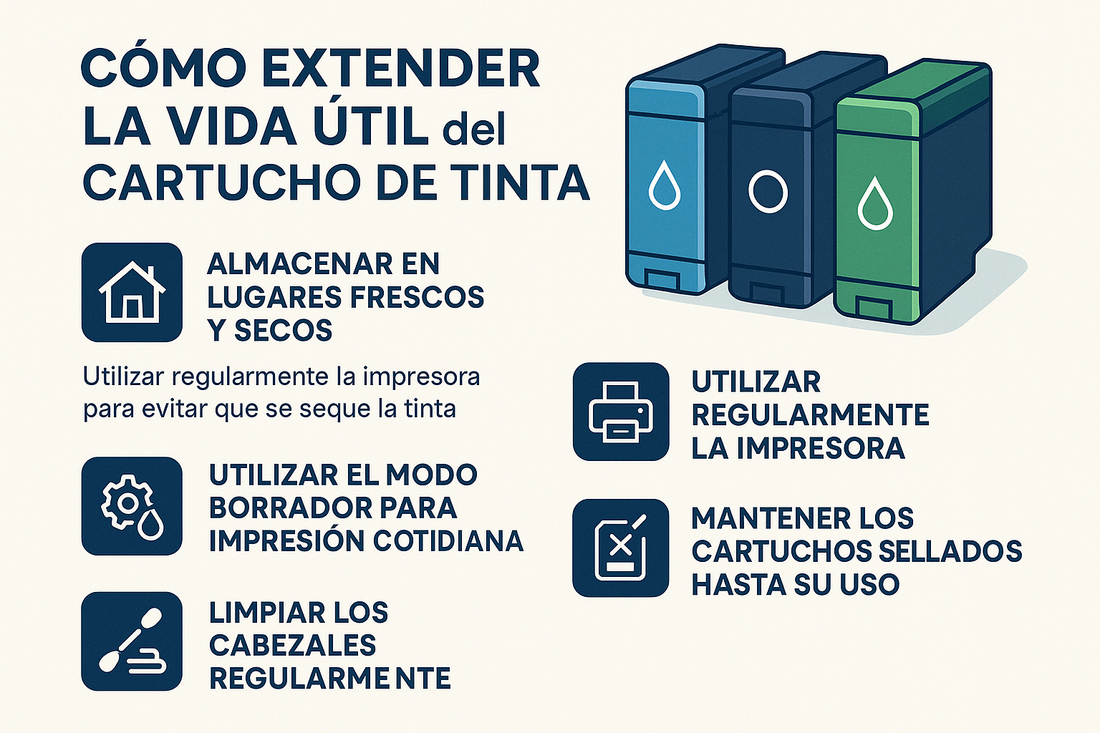 Cómo alargar la vida cartuchos de tinta para impresoras