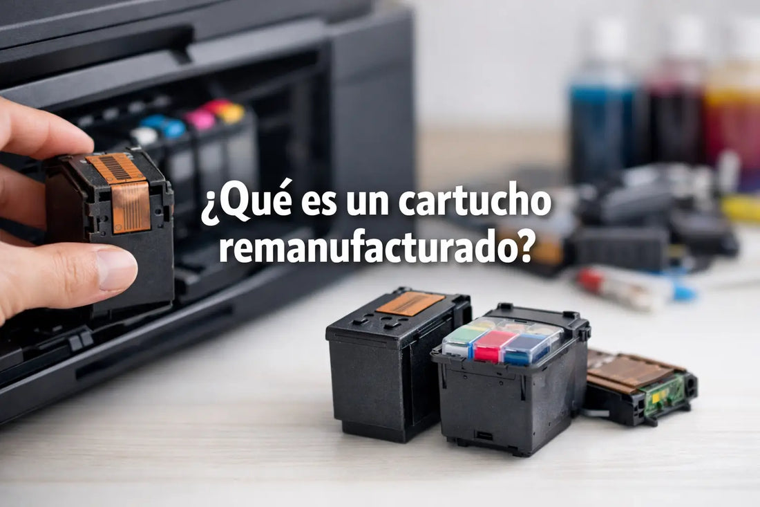 ¿Qué significa cartucho remanufacturado al imprimir?