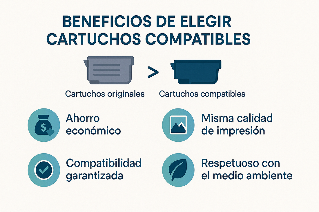 Por qué elegir cartuchos compatibles impresora para ahorrar y obtener calidad - Prinkweb