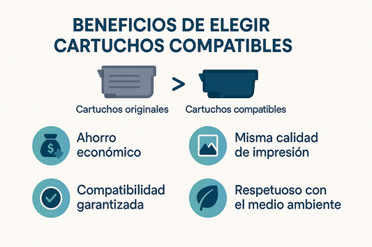 Por qué elegir cartuchos compatibles impresora para ahorrar y obtener calidad - Prinkweb