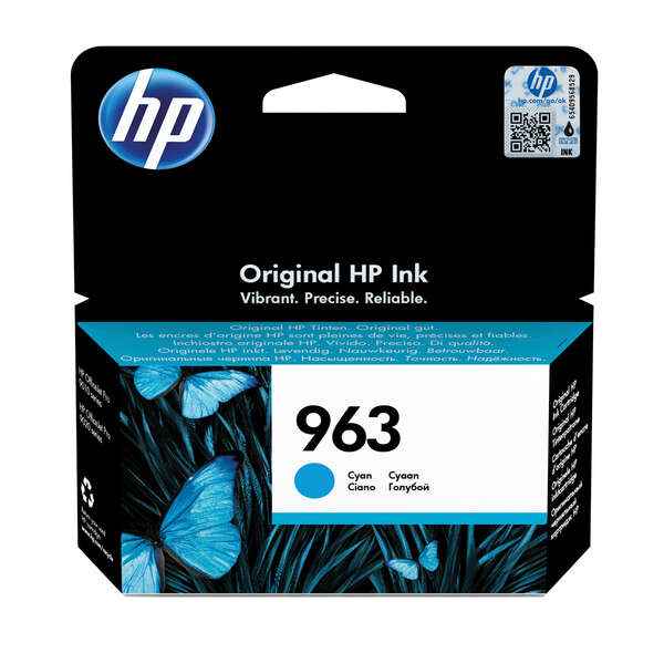 HP 963 Cyan Cartucho de Tinta Original - 3JA23AE - Prinkweb