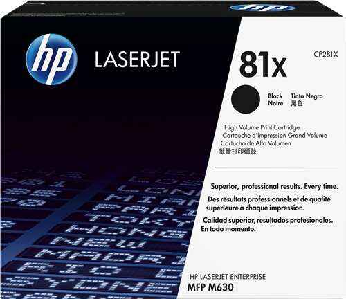 HP CF281X Negro Cartucho de Toner Original - 81X - Prinkweb