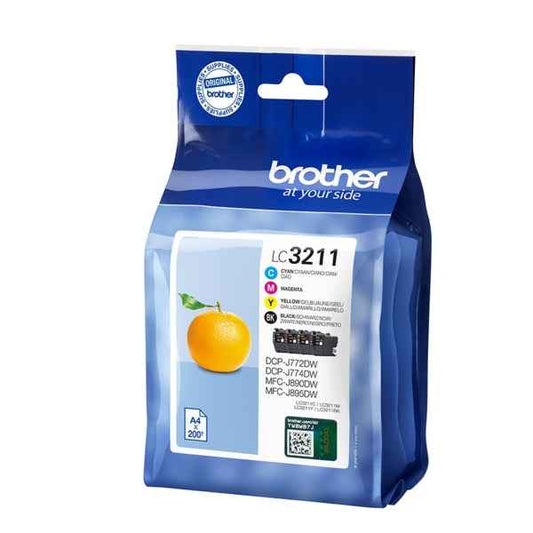 Brother LC3211 Pack de 4 Cartuchos de Tinta Originales - LC3211VAL - Prinkweb
