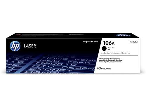 HP W1106A Negro Cartucho de Toner Original - 106A - Prinkweb