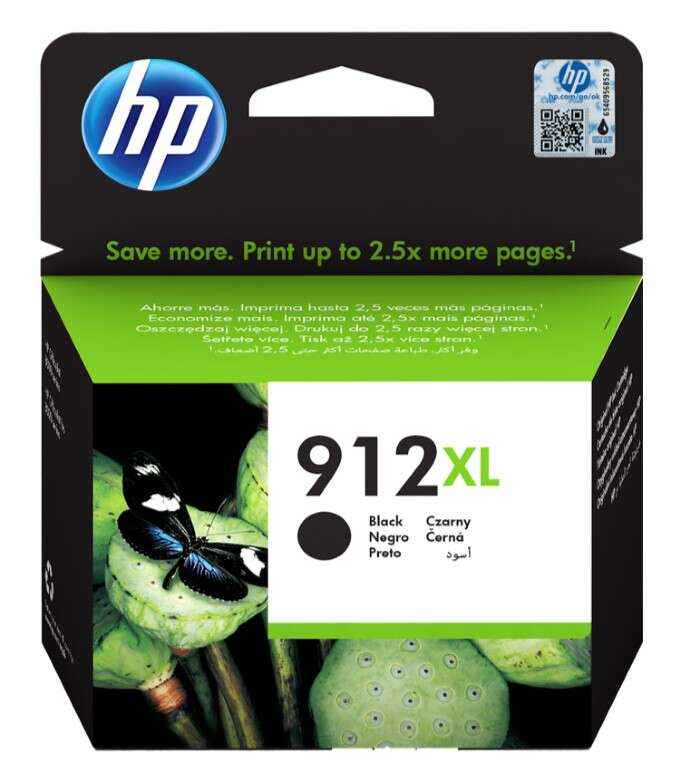 HP 912XL Negro Cartucho de Tinta Original - 3YL84AE - Prinkweb