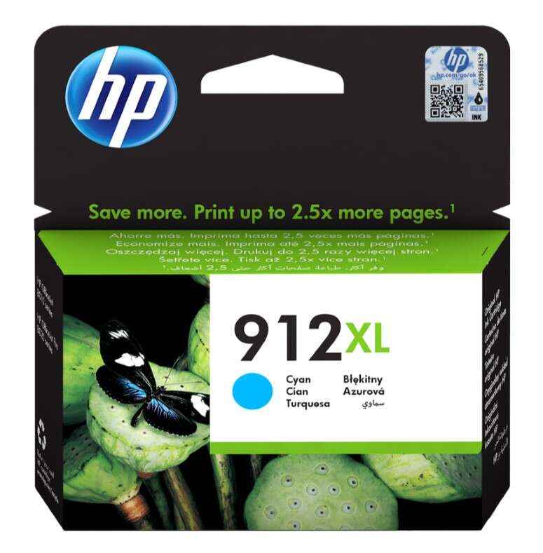 HP 912XL Cyan Cartucho de Tinta Original - 3YL81AE - Prinkweb