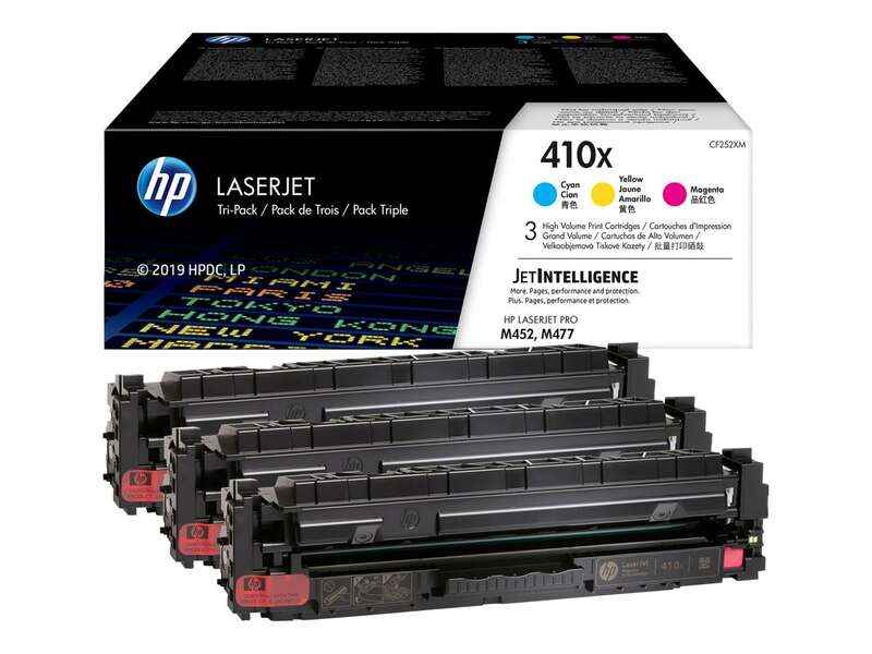 HP CF411X/CF412X/CF413X Pack de 3 Cartuchos de Toner Originales - 410X - Prinkweb