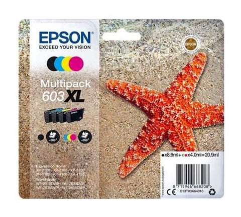 Epson 603XL 4 jatorrizko tinta-kartutxoen paketea - C13T03A64010