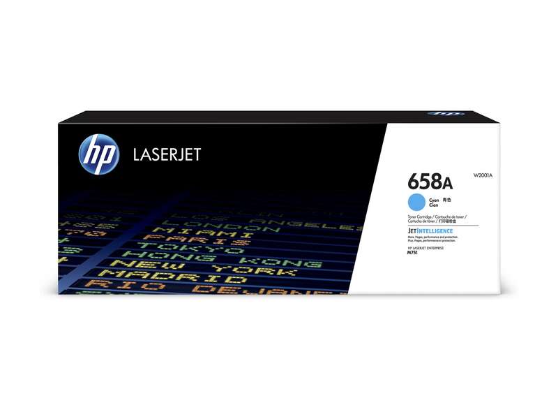 HP W2001A Cyan Cartucho de Toner Original - 658A - Prinkweb