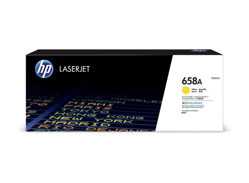 HP W2002A Amarillo Cartucho de Toner Original - 658A - Prinkweb