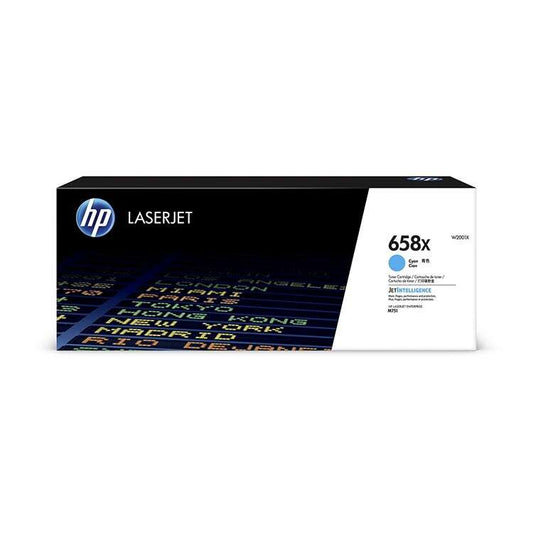 HP W2001X Cyan Cartucho de Toner Original - 658X - Prinkweb