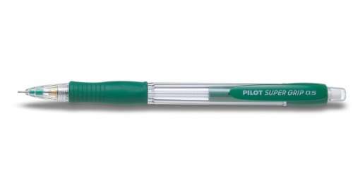 Porte-mine Pilot SuperGrip H185 - Mine 0,5 mm - Mine HB - Corps vert