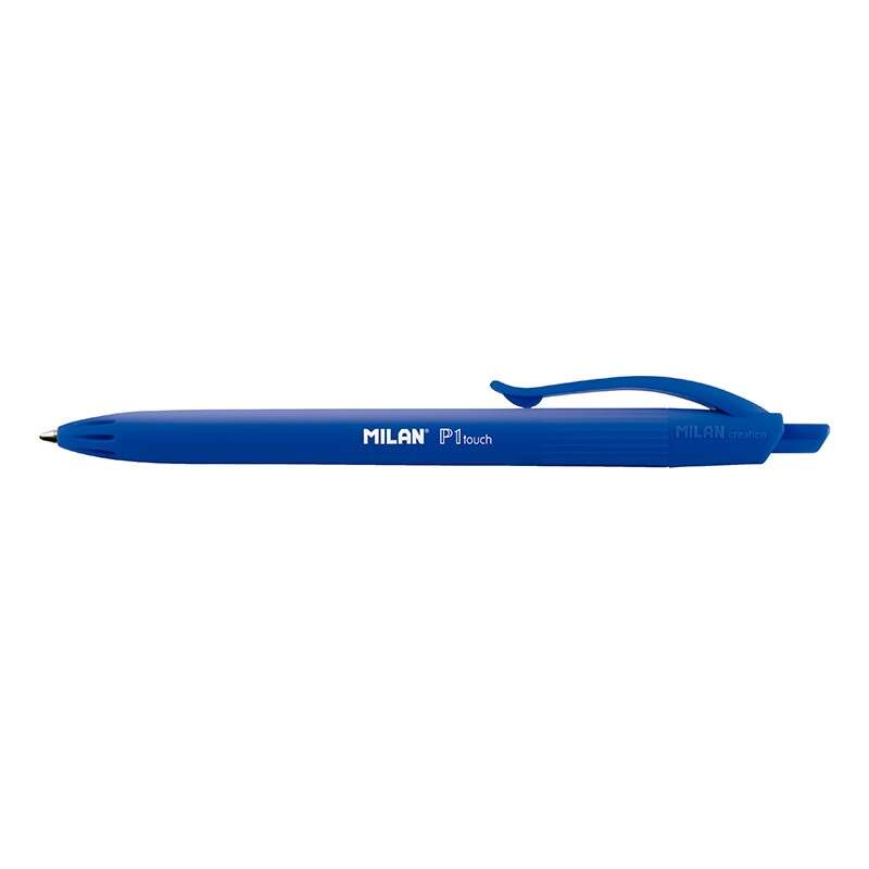 Caneta Esferográfica Retrátil Milan P1 Touch - Ponta Redonda de 1mm - Tinta à Base de Óleo - Escrita