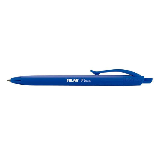 Caneta Esferográfica Retrátil Milan P1 Touch - Ponta Redonda de 1mm - Tinta à Base de Óleo - Escrita