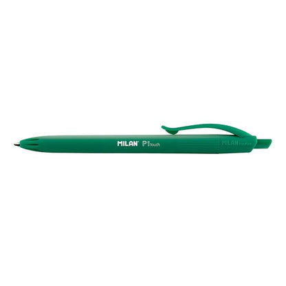Caneta esferográfica retrátil Milan P1 Touch - Ponta redonda de 1 mm - Tinta à base de óleo - Escrita suave -