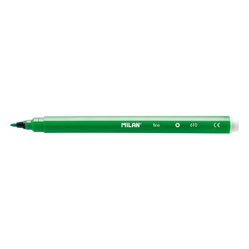 Milan Rotuladores - Punta Fina de 2mm - Tinta al Agua - Lavable - Colores Surtidos