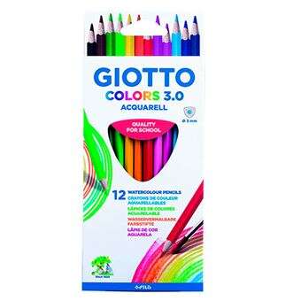 Giotto Colors Acquarell 3.0 Lapices Triangulares de Colores Acuarelables - Mina 3 mm - Ma