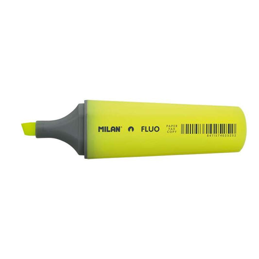 Marqueur fluorescent Milan - Pointe biseautée 1 - 4,8 mm - Jaune