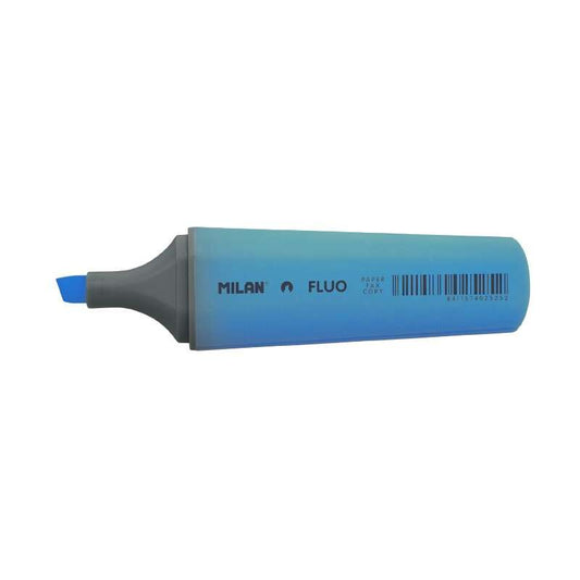 Marqueur fluorescent Milan - Pointe biseautée 1 - 4,8 mm - Bleu