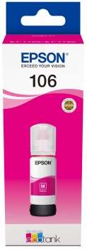 Epson 106 Magenta Botella de Tinta Original - C13T00R340 - Prinkweb