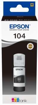 Epson 104 Negro Botella de Tinta Original - C13T00P140 - Prinkweb