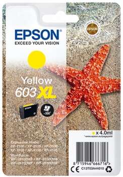 Epson 603XL Amarillo Cartucho de Tinta Original - C13T03A44010 - Prinkweb