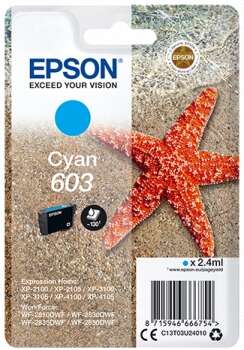 Epson 603 Cyan Cartucho de Tinta Original - C13T03U24010 - Prinkweb