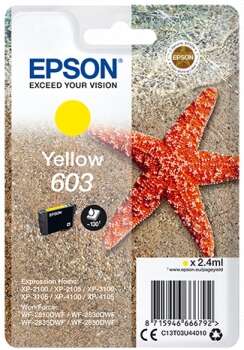 Epson 603 Amarillo Cartucho de Tinta Original - C13T03U44010 - Prinkweb