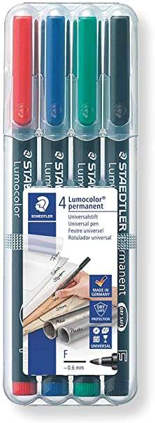 Staedtler Lumocolor 318 Rotuladores Permanentes - Punta Fina Redonda - Trazo 0.6mm - Capuc