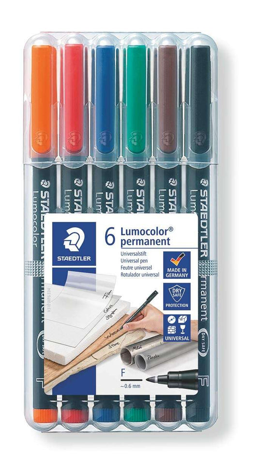 Staedtler Lumocolor 318 Rotuladores Permanentes - Punta Fina Redonda - Trazo 0.6mm - Capuc