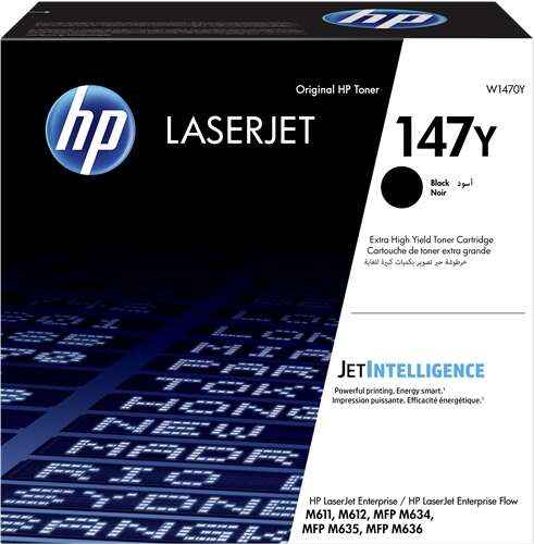 HP W1470Y Negro Cartucho de Toner Original - 147Y - Prinkweb