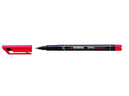 Stabilo OHPen Rotulador Permanente - Punta Superfina - Trazo de 0.4mm - Agarre Antideslizante - Tapo