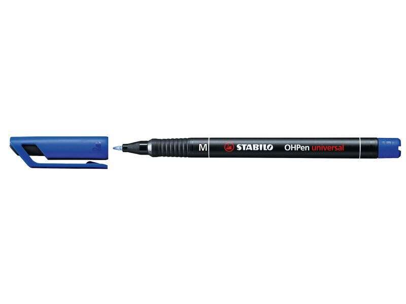 Stabilo OHPen Rotulador Permanente - Punta Media - Trazo de 1mm - Agarre Antideslizante - Tapon Vent