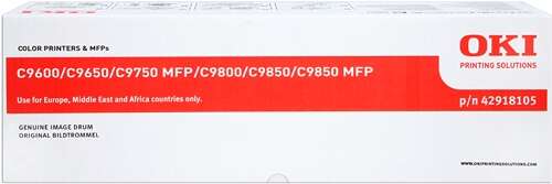 OKI C9600/C9650/C9655/C9800/C9850 Amarillo Tambor de Imagen Original - 42918105 - Prinkweb
