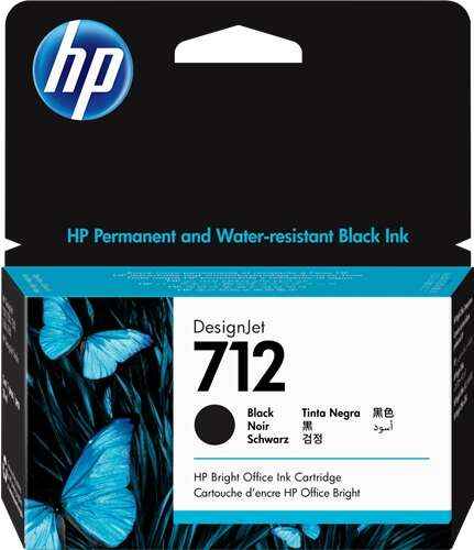 HP 712 Negro Cartucho de Tinta Original - 3ED70A - Prinkweb