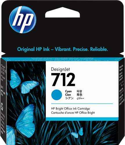 HP 712 Cyan Cartucho de Tinta Original - 3ED67A - Prinkweb