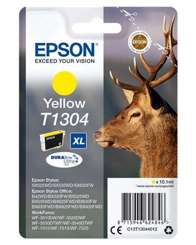 Epson T1304 Amarillo Cartucho de Tinta Original - C13T13044012 - Prinkweb
