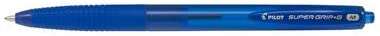 Stylo bille rétractable Pilot SuperGrip G - Pointe ronde de 1,0 mm - Largeur de trait de 0,4 mm - Encre à base d'huile