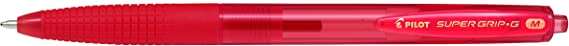 Pilot Boligrafo de Bola Retractil SuperGrip G - Punta Redonda 1.0mm - Trazo 0.4mm - Tinta de Aceite