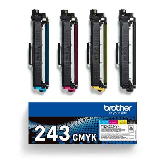 Brother TN243 Pack de 4 Cartuchos de Toner Originales - TN243CMYK - Prinkweb