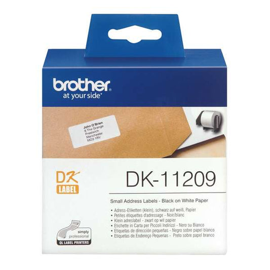 Etiquetas Brother DK11209 originales — 800 uds / 29x62 mm