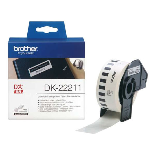 Etiquetas Brother DK22211 originales — Ancho 29mm / 15,24 metros