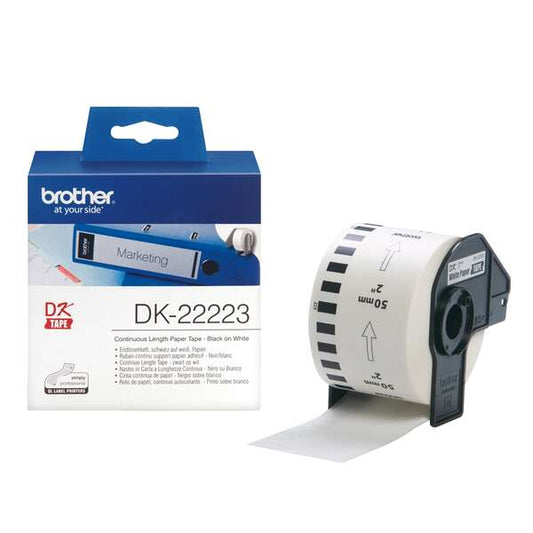 Etiquetas Brother DK22223 originales — Ancho 50mm / 30,48 metros