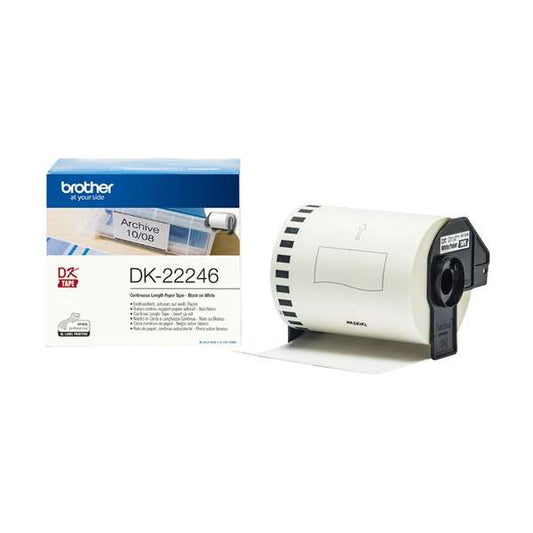 Etiquetas Brother DK22246 originales — Ancho 103mm / 30,48 metros
