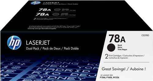 HP CE278A Negro Pack de 2 Cartuchos de Toner Originales - 78A - Prinkweb