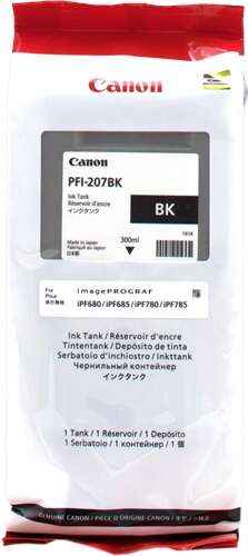 Canon PFI207 Negro Cartucho de Tinta Original - PFI207BK/8789B001 - Prinkweb