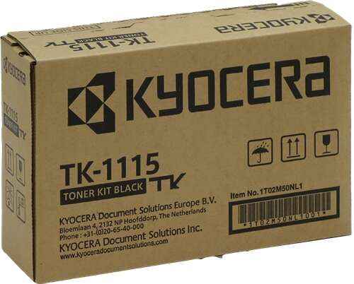 Kyocera TK1115 Negro Cartucho de Toner Original - 1T02M50NL0/1T02M50NL1 - Prinkweb