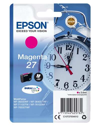 Epson T2703 (27) Magenta Cartucho de Tinta Original - C13T27034012 - Prinkweb