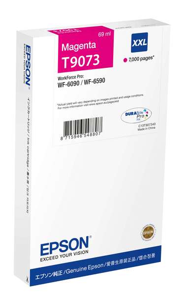 Epson T9073 Magenta Cartucho de Tinta Original - C13T907340 - Prinkweb